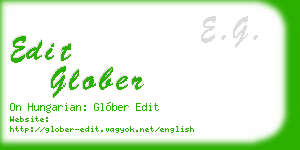 edit glober business card
